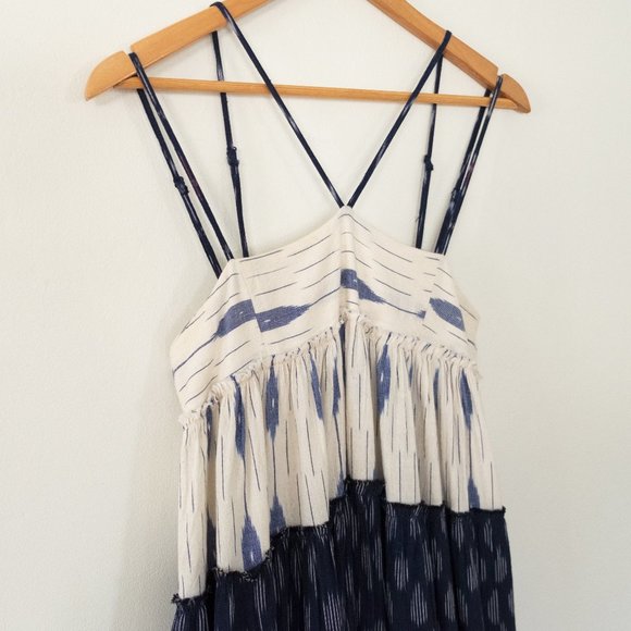 Free People Sweet Summer Mixed Print Tiered Cotton Maxi Dress - Picture 6 of 9